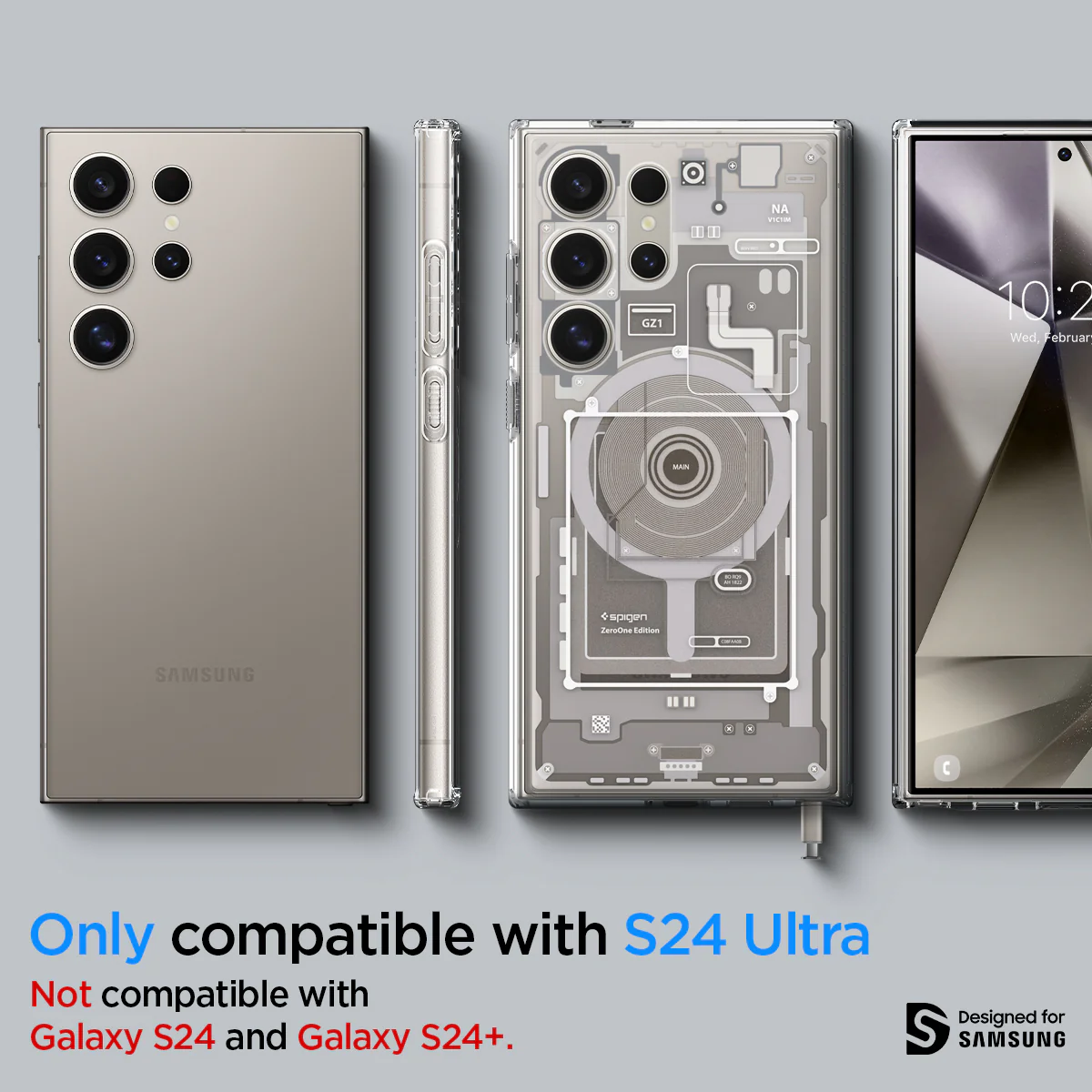 Galaxy S24 Series - Ultra Hybrid Metal Ring Zero One (Mag Fit) 30 Galaxy S24 Series - Ultra Hybrid Metal Ring Zero One (Mag Fit)