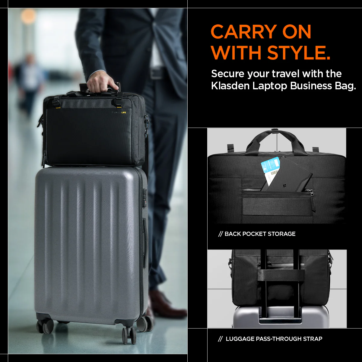 Klasden Laptop Business Shoulder Bag | KD300 15 Klasden Laptop Business Shoulder Bag | KD300