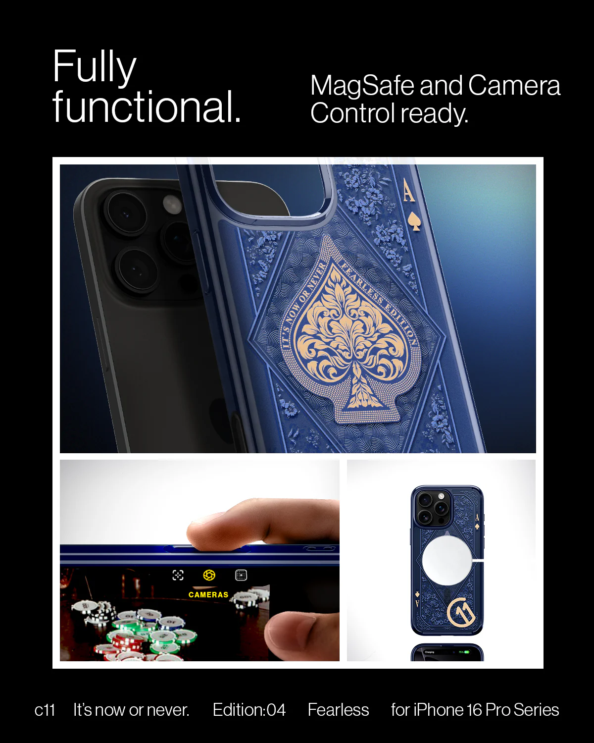 iPhone 16 Series - c11 Series Fearless Edition (Mag Fit) 18 iPhone 16 Series - c11 Series Fearless Edition (Mag Fit)