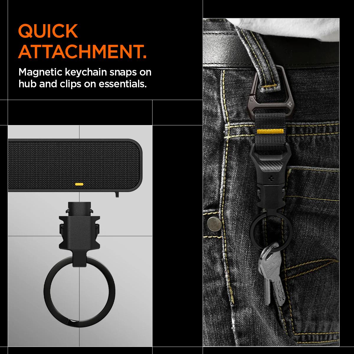 Carabiner (Magnetic Keychain) Holder Hub 10 Carabiner (Magnetic Keychain) Holder Hub