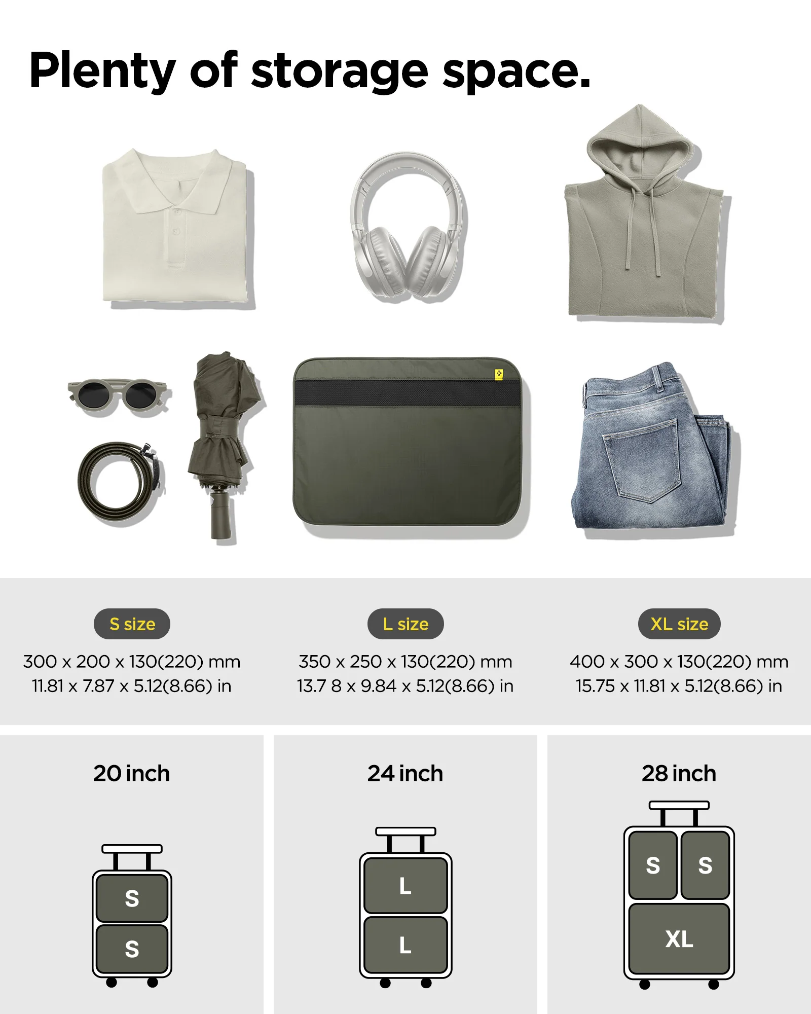 Travel Packing Cubes | KD600 57 Travel Packing Cubes | KD600