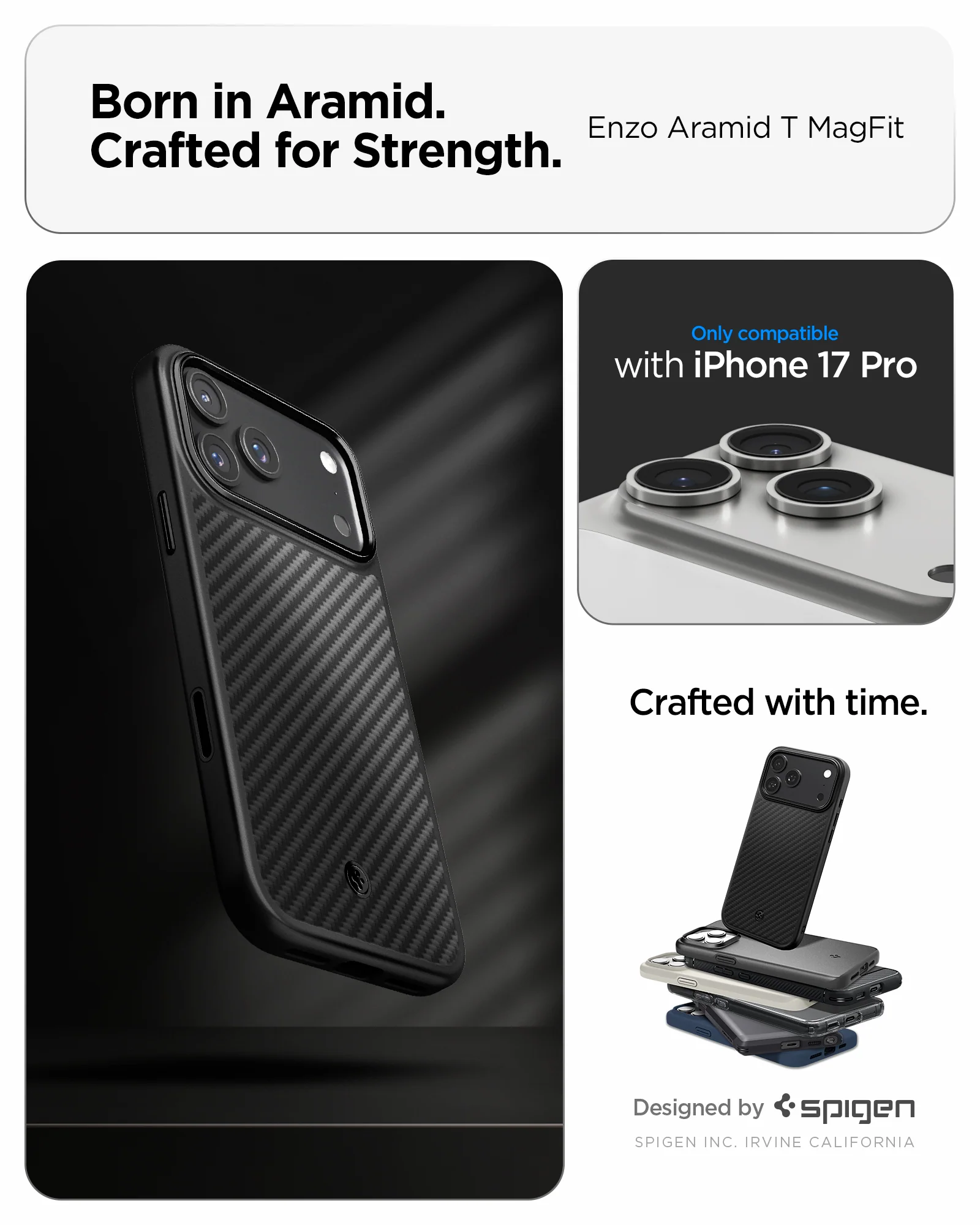 iPhone 17 Series - Enzo Aramid T (Mag Fit) 55 iPhone 17 Series - Enzo Aramid T (Mag Fit)