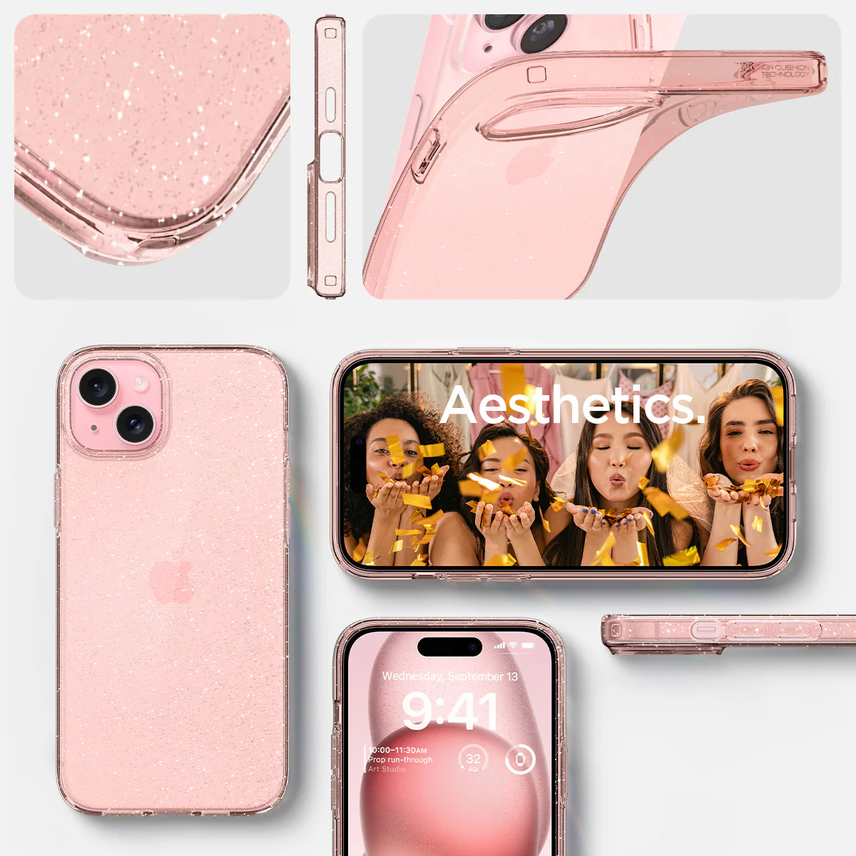 iPhone 15 Series - Liquid Crystal Glitter 131 iPhone 15 Series - Liquid Crystal Glitter