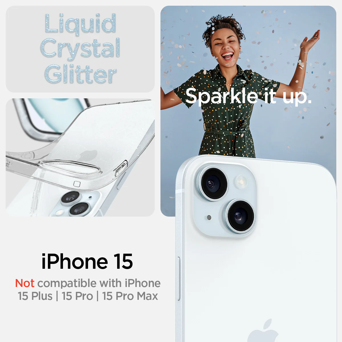 iPhone 15 Series - Liquid Crystal Glitter 16 iPhone 15 Series - Liquid Crystal Glitter