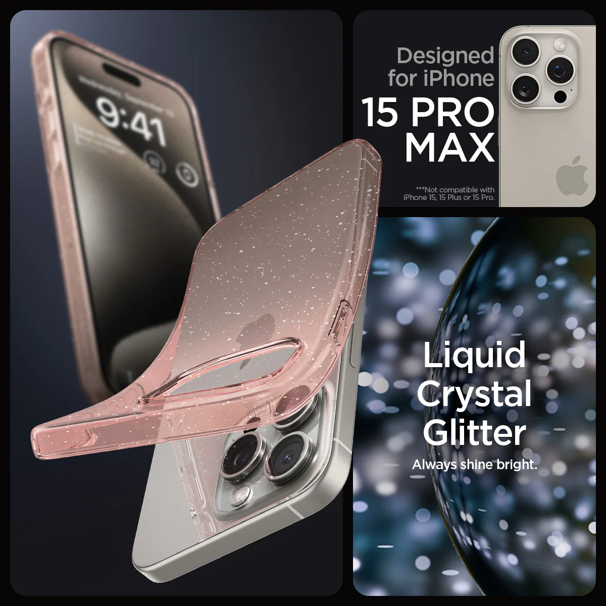iPhone 15 Series - Liquid Crystal Glitter 64 iPhone 15 Series - Liquid Crystal Glitter