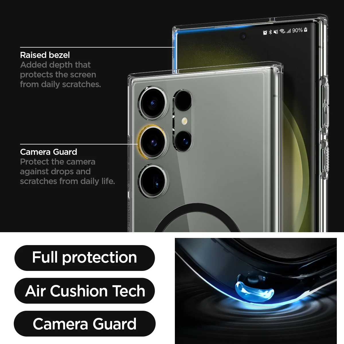 Galaxy S23 Series - Ultra Hybrid Metal Ring (Mag Fit) 13 Galaxy S23 Series - Ultra Hybrid Metal Ring (Mag Fit)