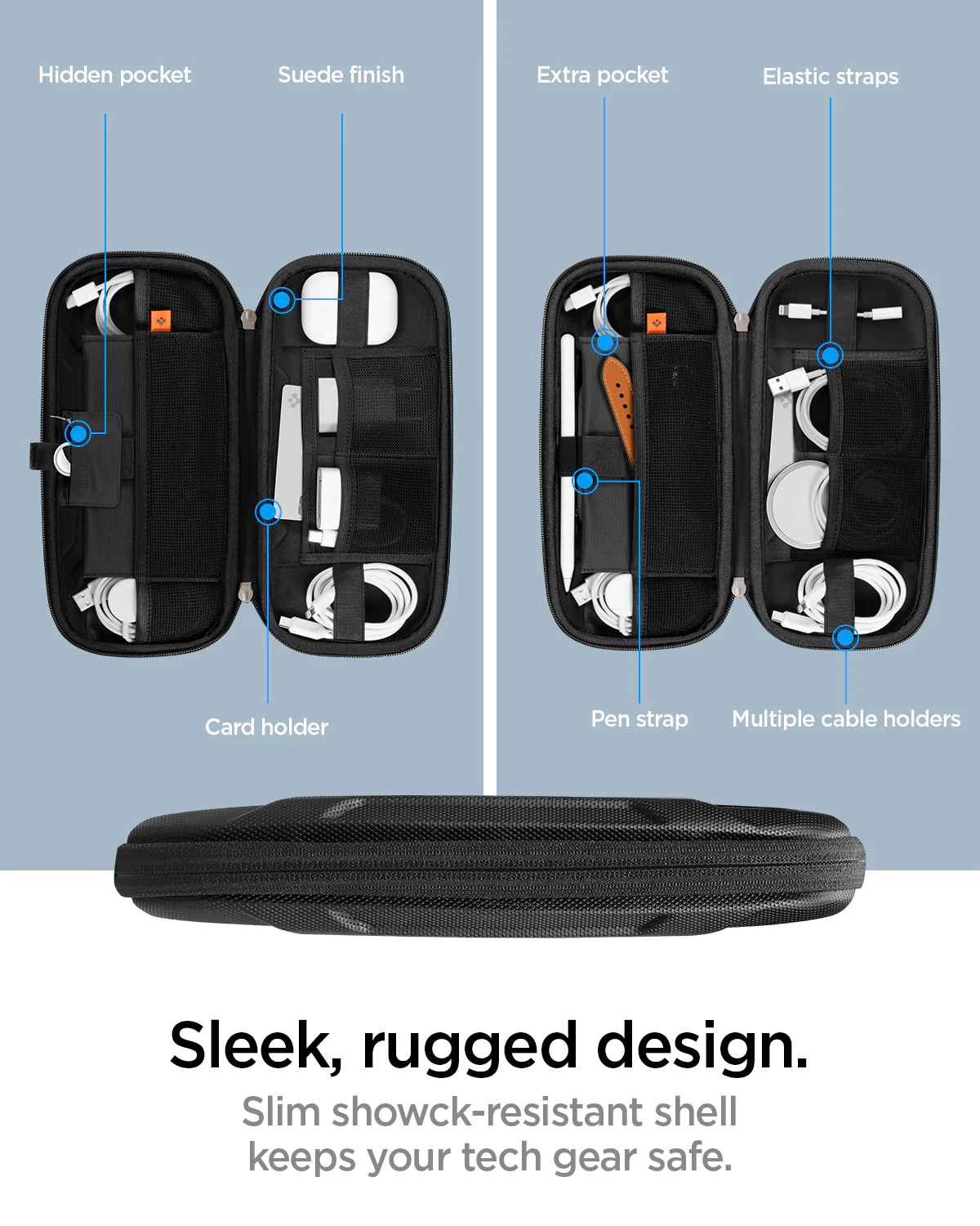 Rugged Armor® Pro Slim Cable Organizer Bag 16 Rugged Armor® Pro Slim Cable Organizer Bag