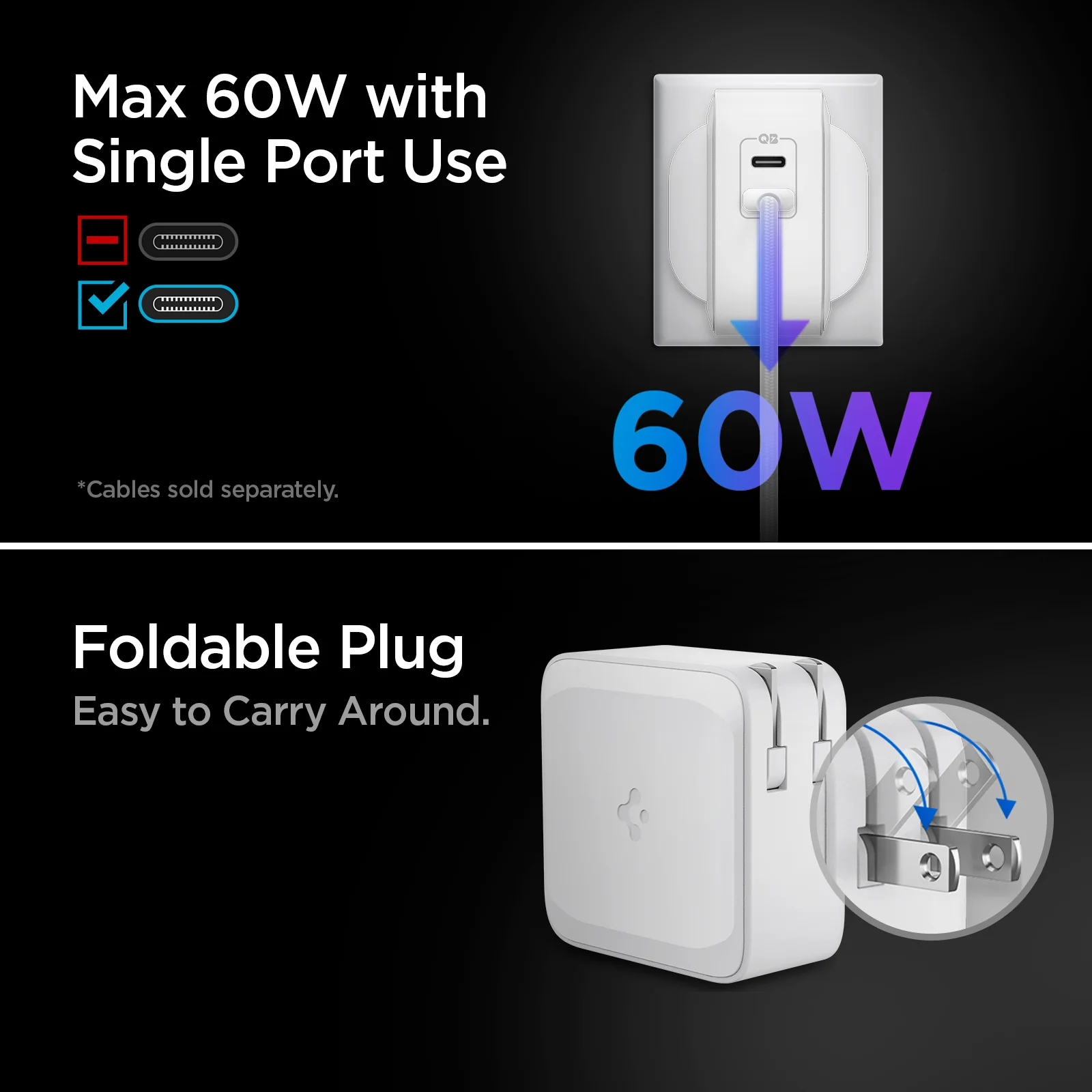 ArcStation™ Pro GaN 70W Dual Port Wall Charger | PE2007 14 ArcStation™ Pro GaN 70W Dual Port Wall Charger | PE2007