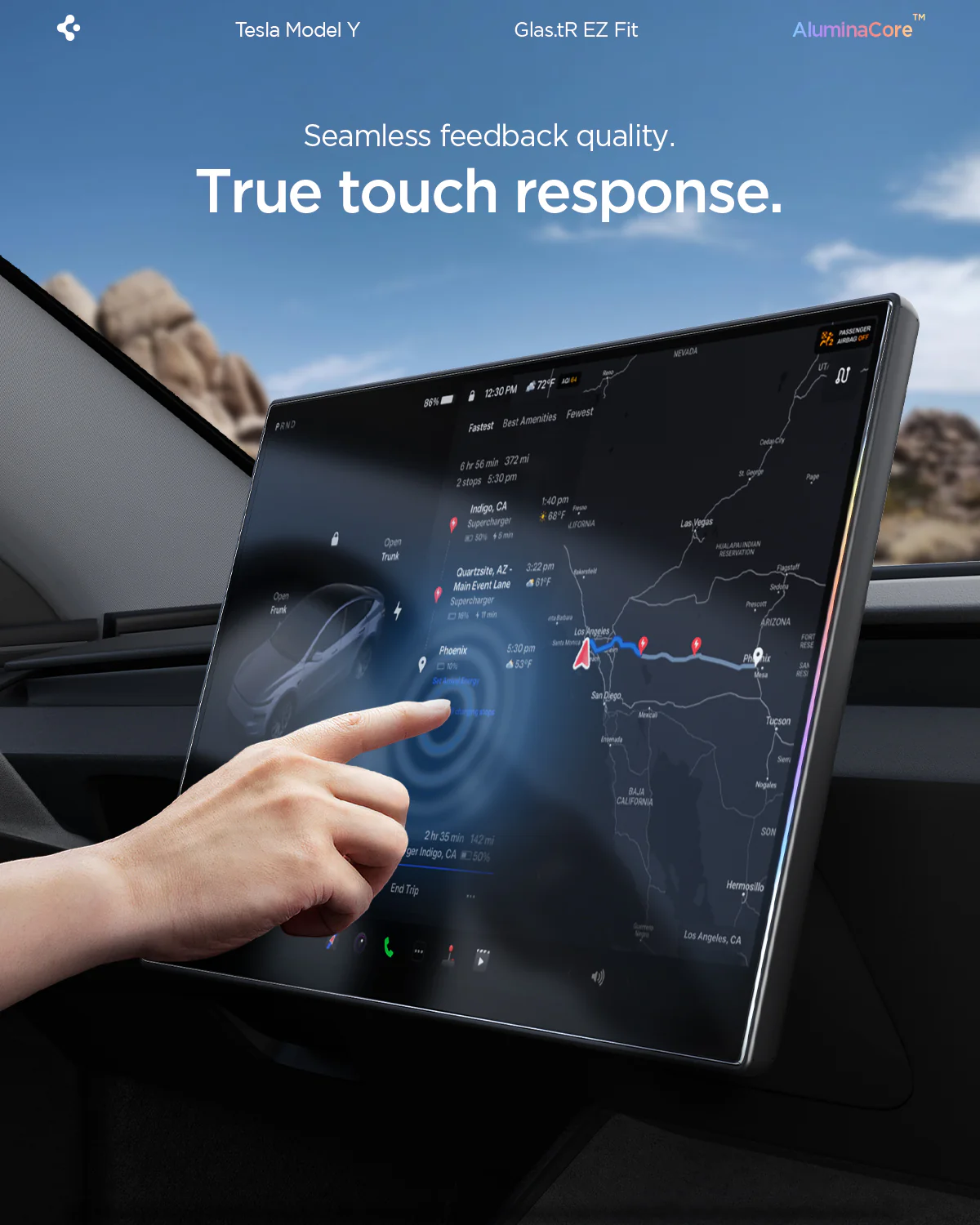 Tesla Series - Screen Protector GLAS.tR EZ Fit | Anti-Glare 16 inch 10 Tesla Series - Screen Protector GLAS.tR EZ Fit | Anti-Glare 16 inch