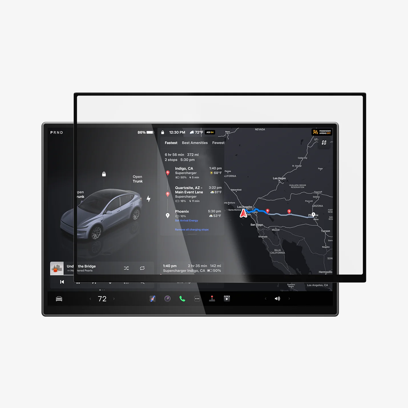 Tesla Series - Screen Protector GLAS.tR EZ Fit | Anti-Glare 16 inch 16 Tesla Series - Screen Protector GLAS.tR EZ Fit | Anti-Glare 16 inch
