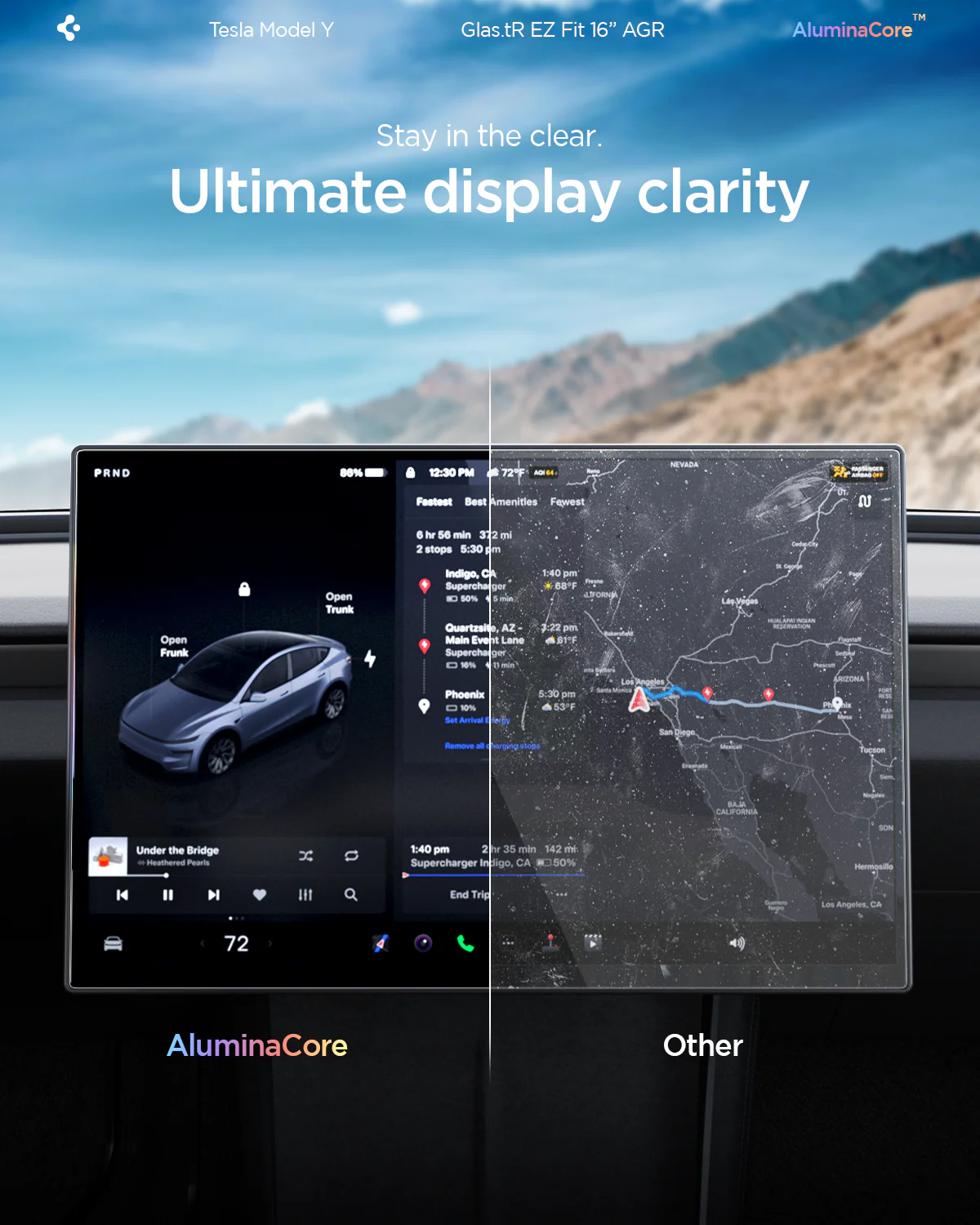 Tesla Series - Screen Protector GLAS.tR EZ Fit | Anti-Glare 16 inch 7 Tesla Series - Screen Protector GLAS.tR EZ Fit | Anti-Glare 16 inch