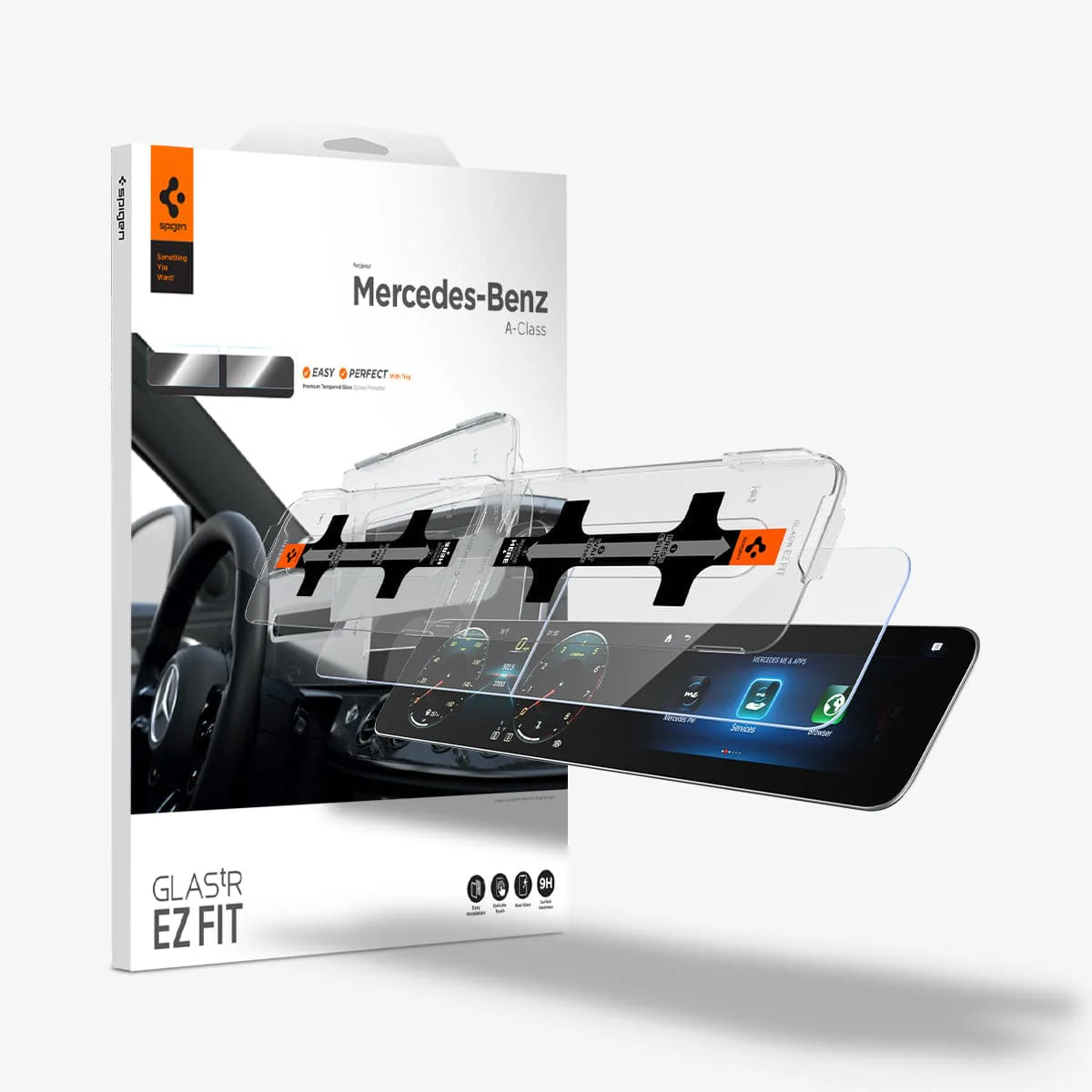 Mercedes Models - Screen Protector GLAS.tR EZ Fit 12 Mercedes Models - Screen Protector GLAS.tR EZ Fit