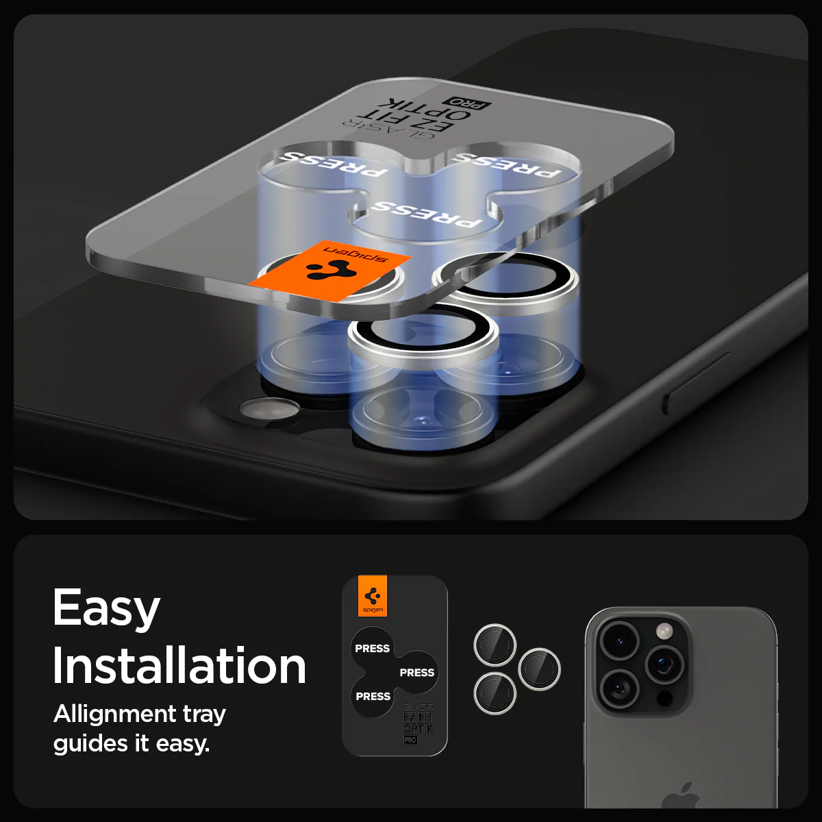 iPhone 16 Series - Optik Pro EZ Fit Lens Protector 75 iPhone 16 Series - Optik Pro EZ Fit Lens Protector