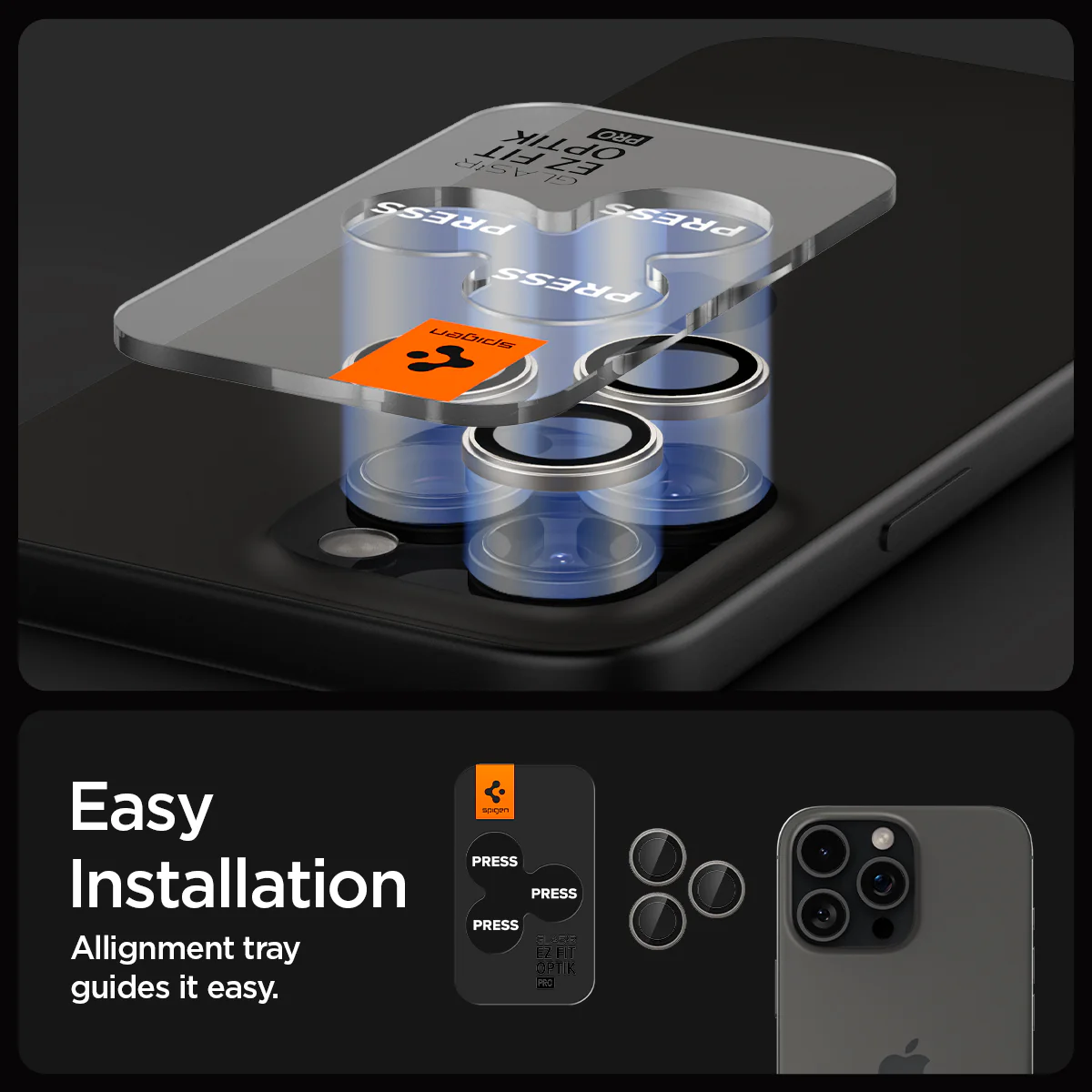iPhone 16 Series - Optik Pro EZ Fit Lens Protector 85 iPhone 16 Series - Optik Pro EZ Fit Lens Protector