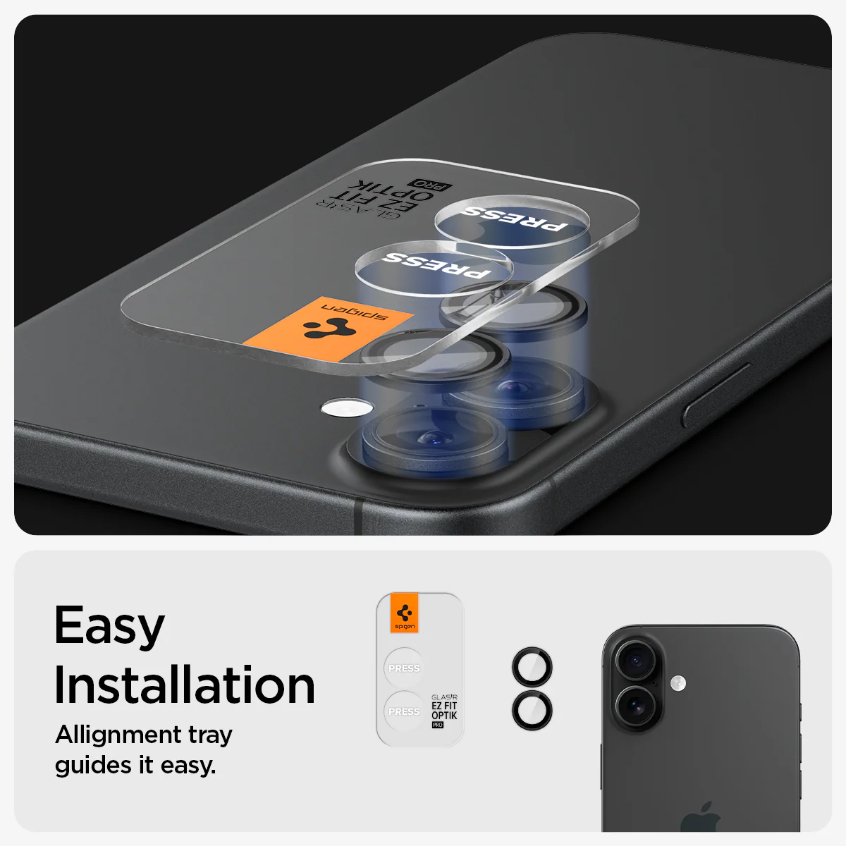 iPhone 16 Series - Optik Pro EZ Fit Lens Protector 95 iPhone 16 Series - Optik Pro EZ Fit Lens Protector