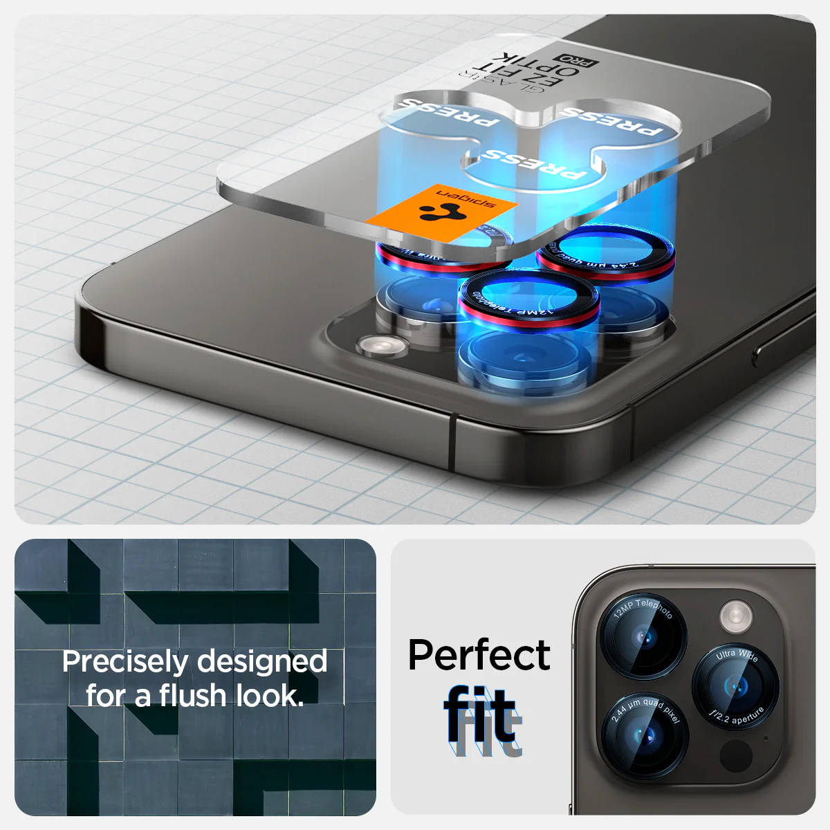 iPhone 15 Series - Optik Pro EZ Fit Lens Protector 108 iPhone 15 Series - Optik Pro EZ Fit Lens Protector