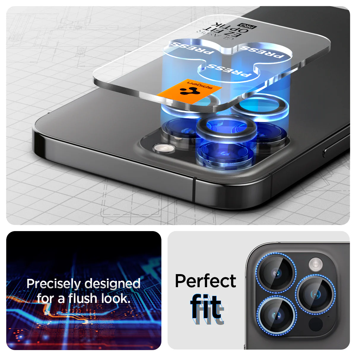 iPhone 15 Series - Optik Pro EZ Fit Lens Protector 121 iPhone 15 Series - Optik Pro EZ Fit Lens Protector
