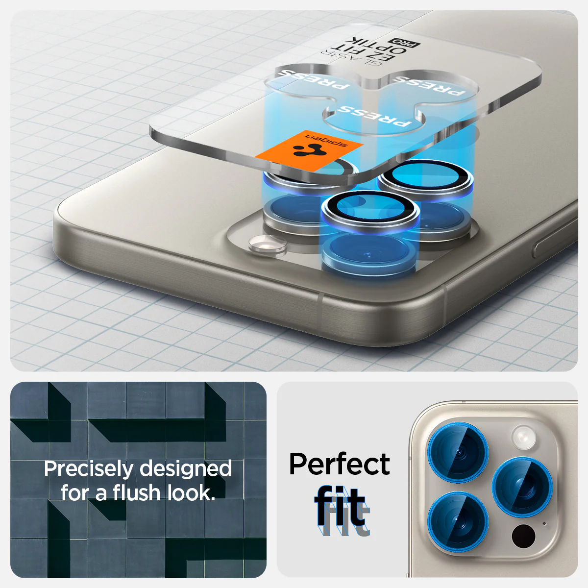 iPhone 15 Series - Optik Pro EZ Fit Lens Protector 132 iPhone 15 Series - Optik Pro EZ Fit Lens Protector