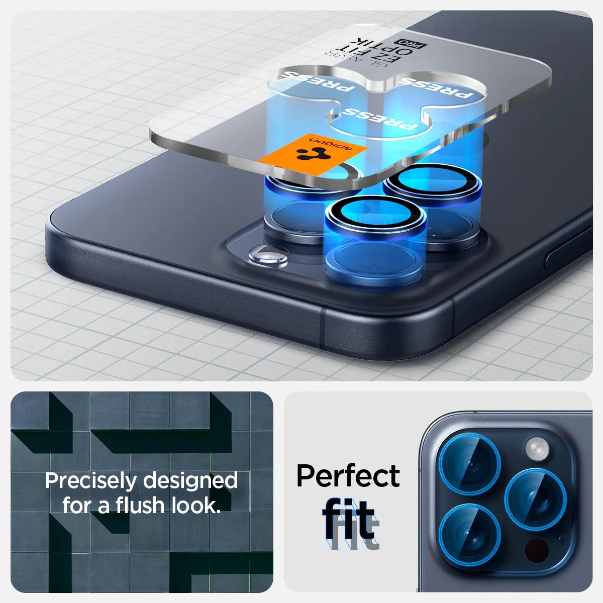 iPhone 15 Series - Optik Pro EZ Fit Lens Protector 143 iPhone 15 Series - Optik Pro EZ Fit Lens Protector