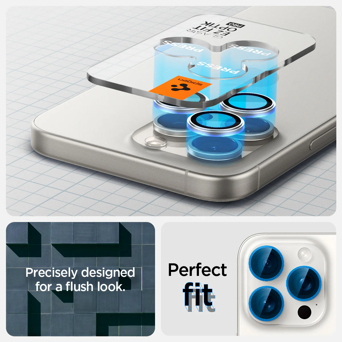 iPhone 15 Series - Optik Pro EZ Fit Lens Protector 154 iPhone 15 Series - Optik Pro EZ Fit Lens Protector