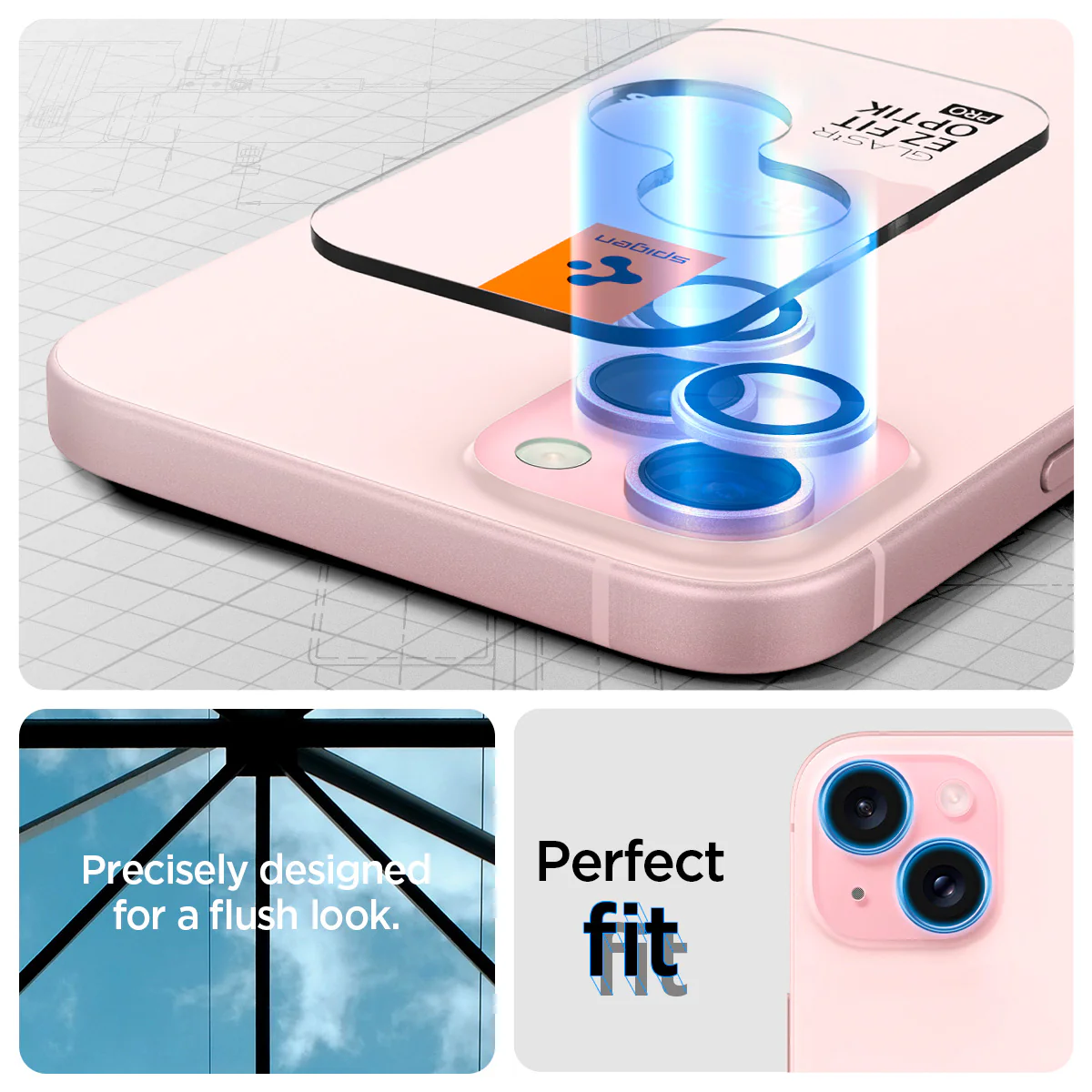 iPhone 15 Series - Optik Pro EZ Fit Lens Protector 166 iPhone 15 Series - Optik Pro EZ Fit Lens Protector