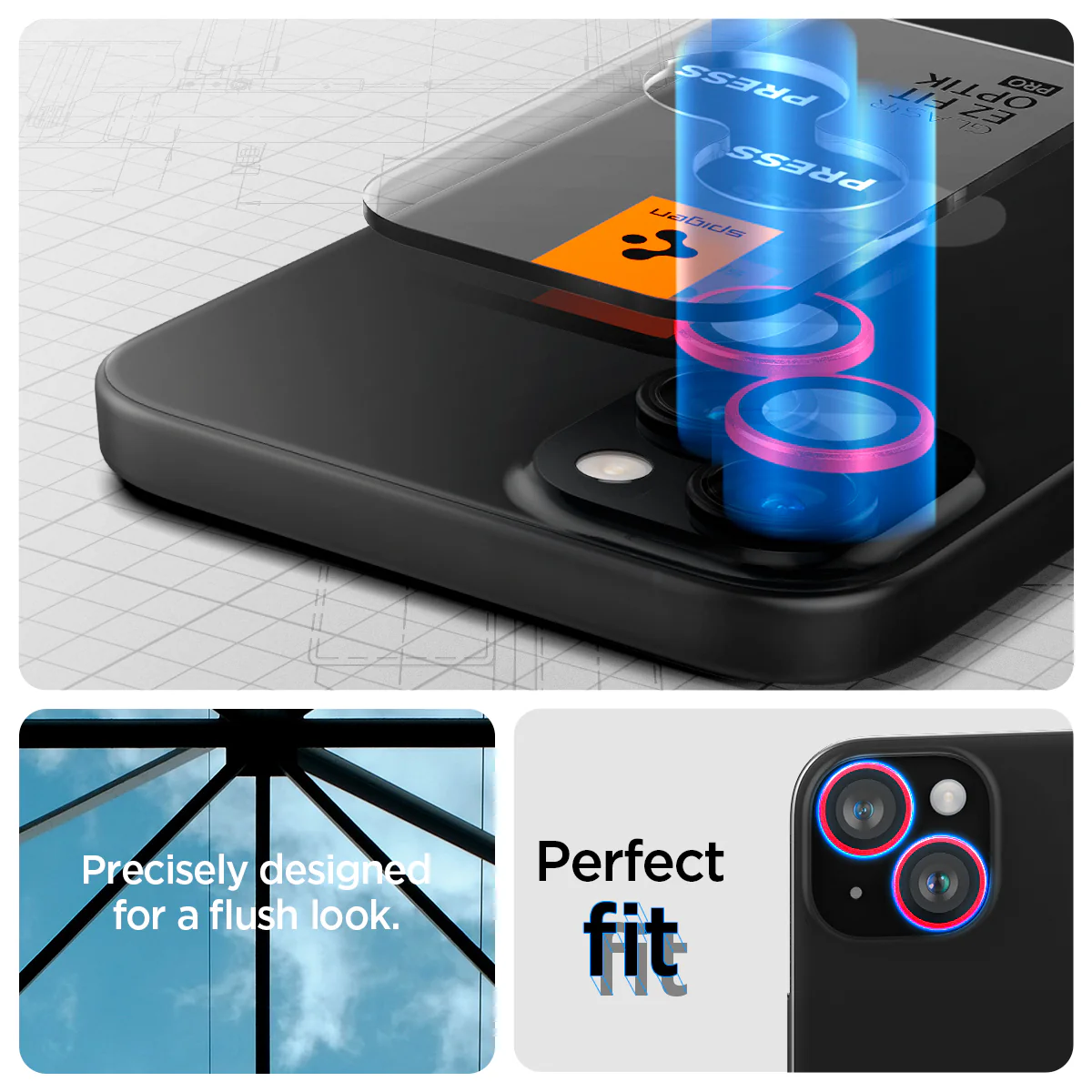 iPhone 15 Series - Optik Pro EZ Fit Lens Protector 52 iPhone 15 Series - Optik Pro EZ Fit Lens Protector