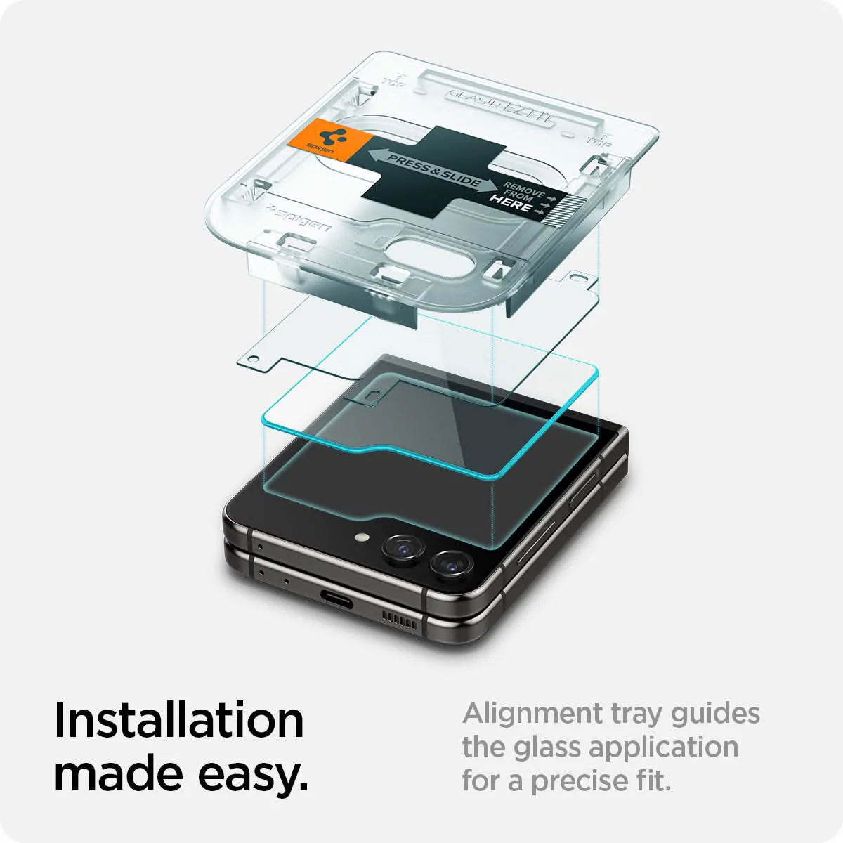 Galaxy Z Flip 5 Series - GLAS.tR EZ Fit 15 Galaxy Z Flip 5 Series - GLAS.tR EZ Fit