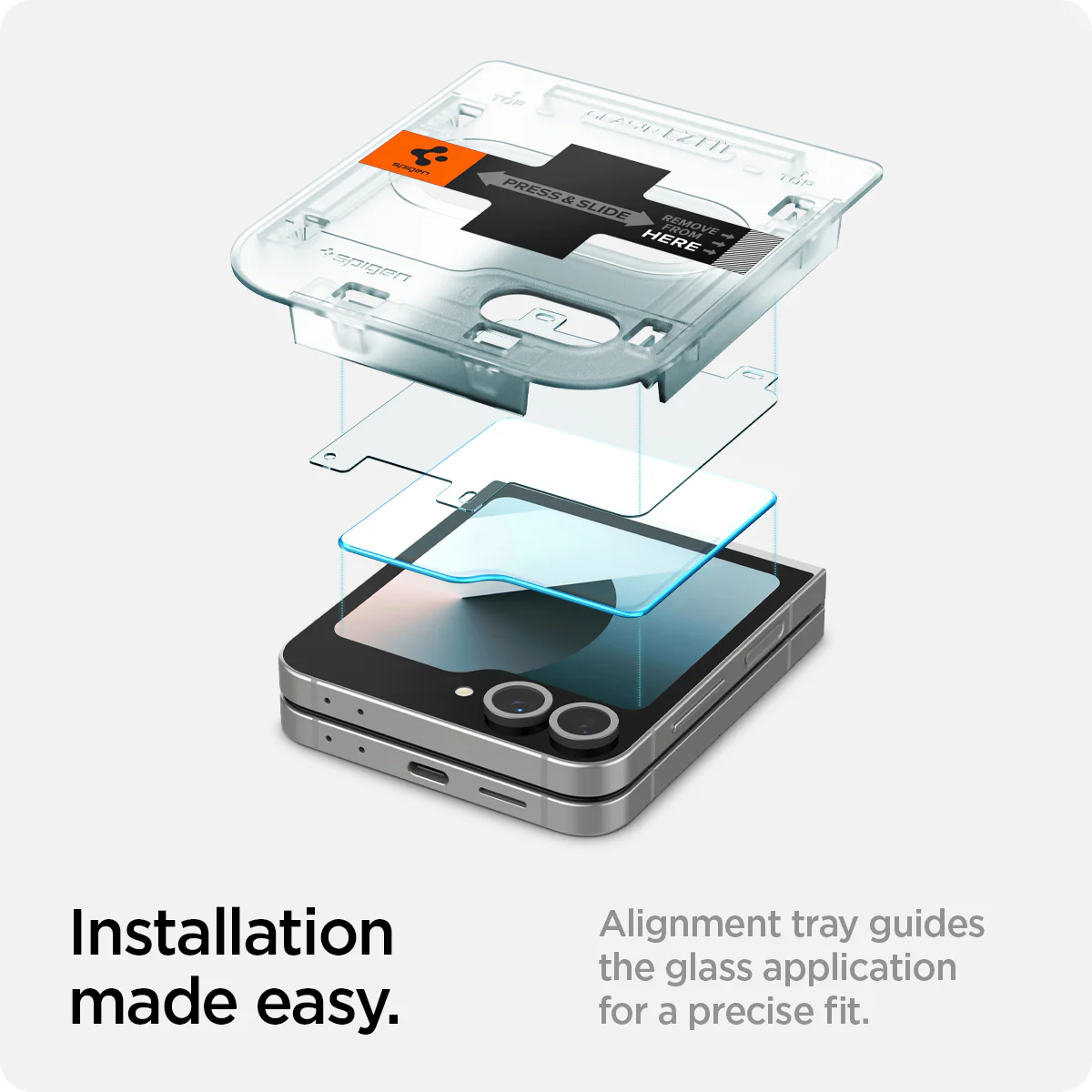 Galaxy Z Flip 7 FE Series - GLAS.tR EZ Fit 9 Galaxy Z Flip 7 FE Series - GLAS.tR EZ Fit