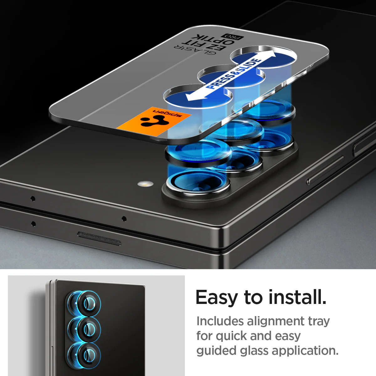 Galaxy Z Fold 6 Series - Optik Pro EZ Fit Lens Protector 9 Galaxy Z Fold 6 Series - Optik Pro EZ Fit Lens Protector