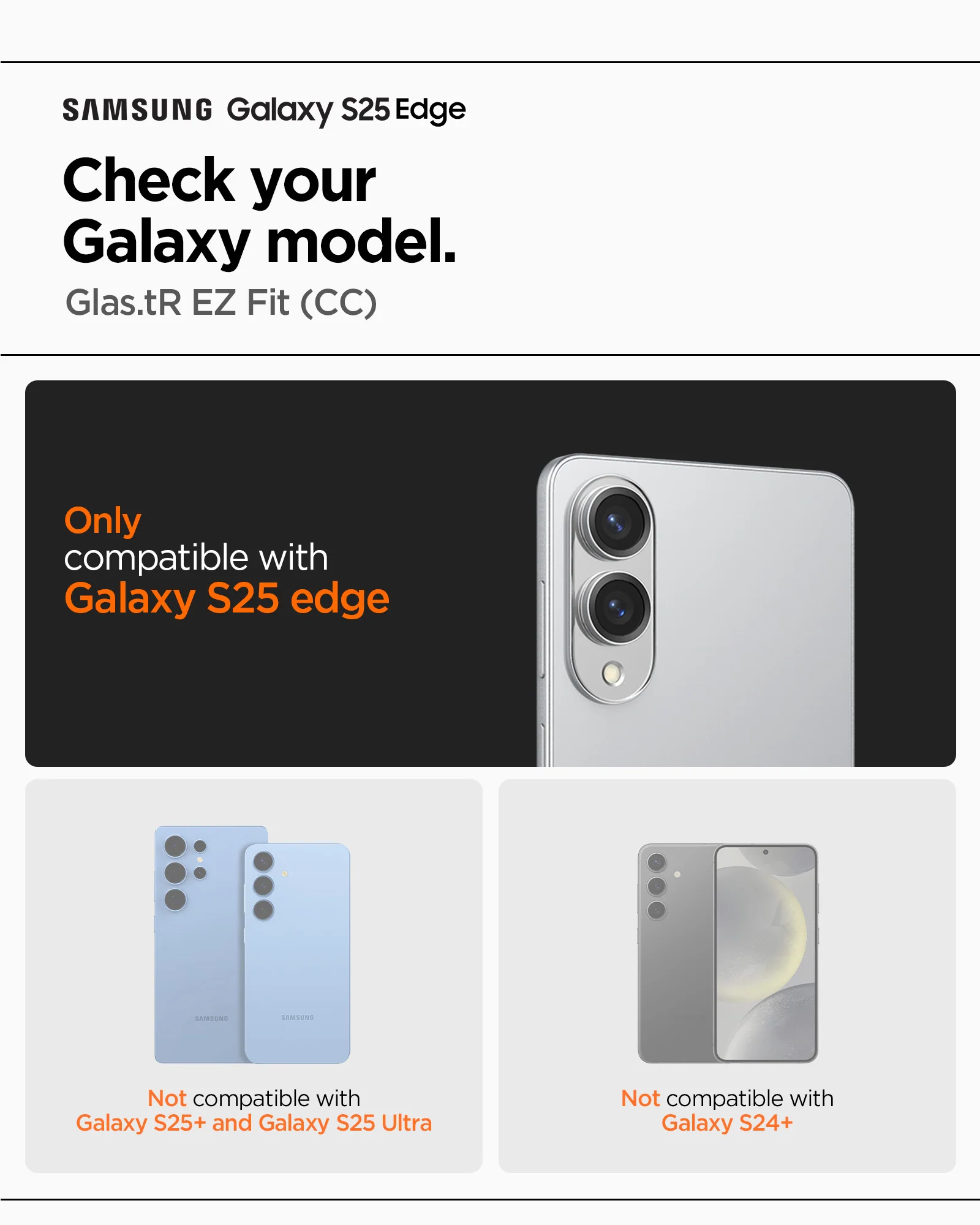 Galaxy S25 Edge - GLAS.tR EZ Fit Pro 10 Galaxy S25 Edge - GLAS.tR EZ Fit Pro