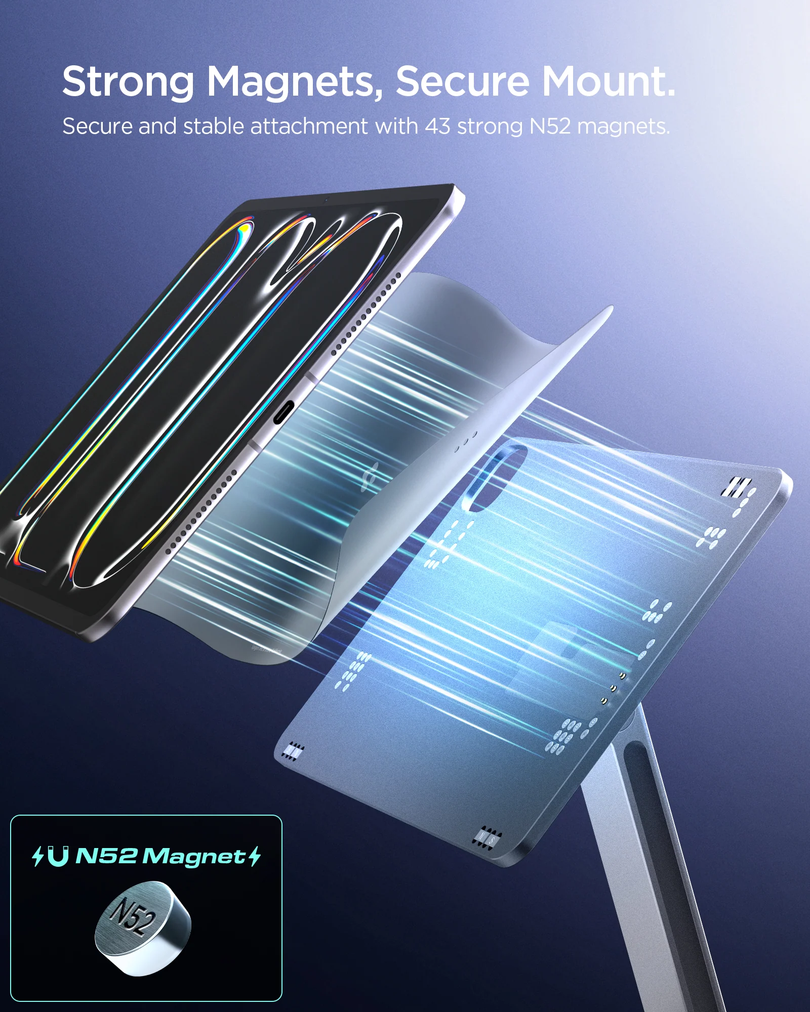 iPad Magnetic Wireless Charging Stand (Mag Fit) 33 iPad Magnetic Wireless Charging Stand (Mag Fit)